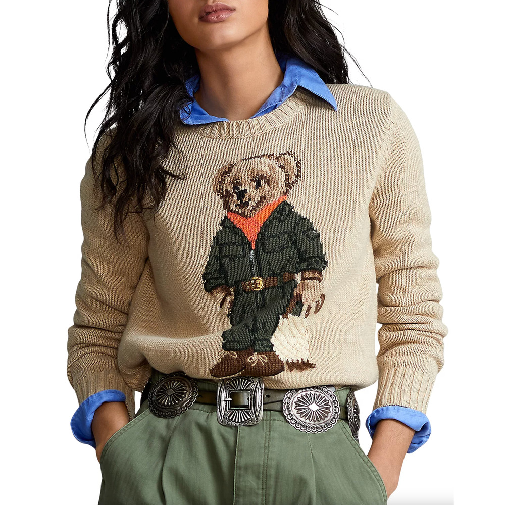 Polo Ralph Lauren Tan Bear Sweater